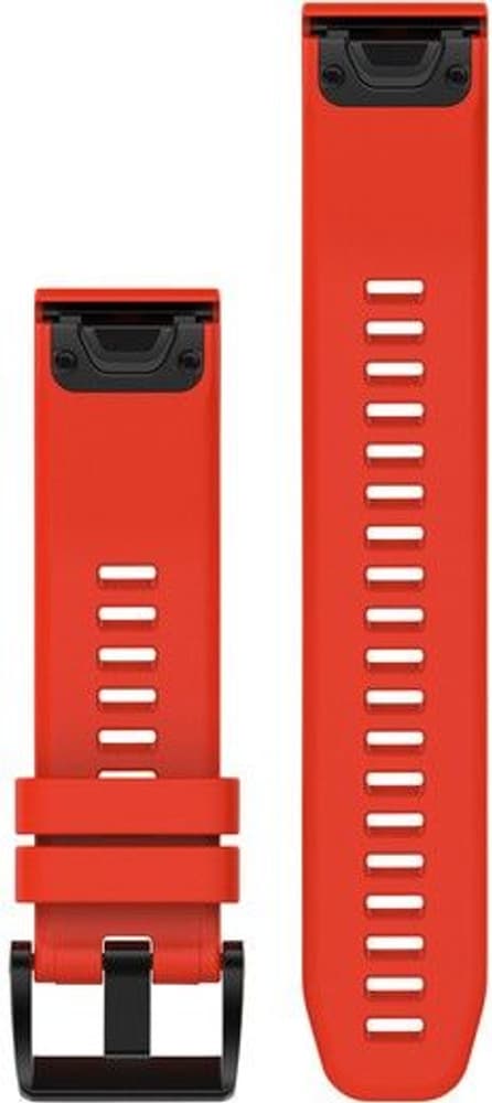 QuickFit 22 mm Armband Röd Silikon, view: 1