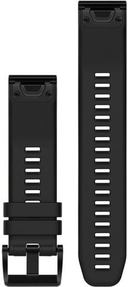 QuickFit 22 mm Armband Svart Silikon, view: 1