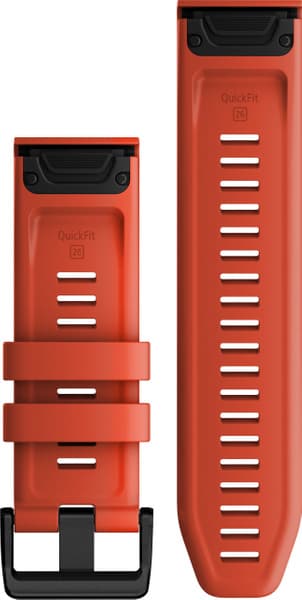 QuickFit 26 mm Flame Red Silicone Band, view: 0