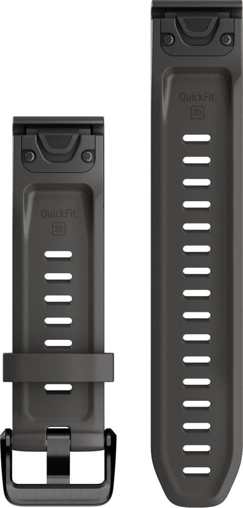 QuickFit 20 mm Graphite Silicone Band, view: 1
