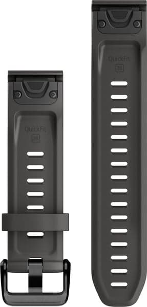 QuickFit 20 mm Graphite Silicone Band, view: 1