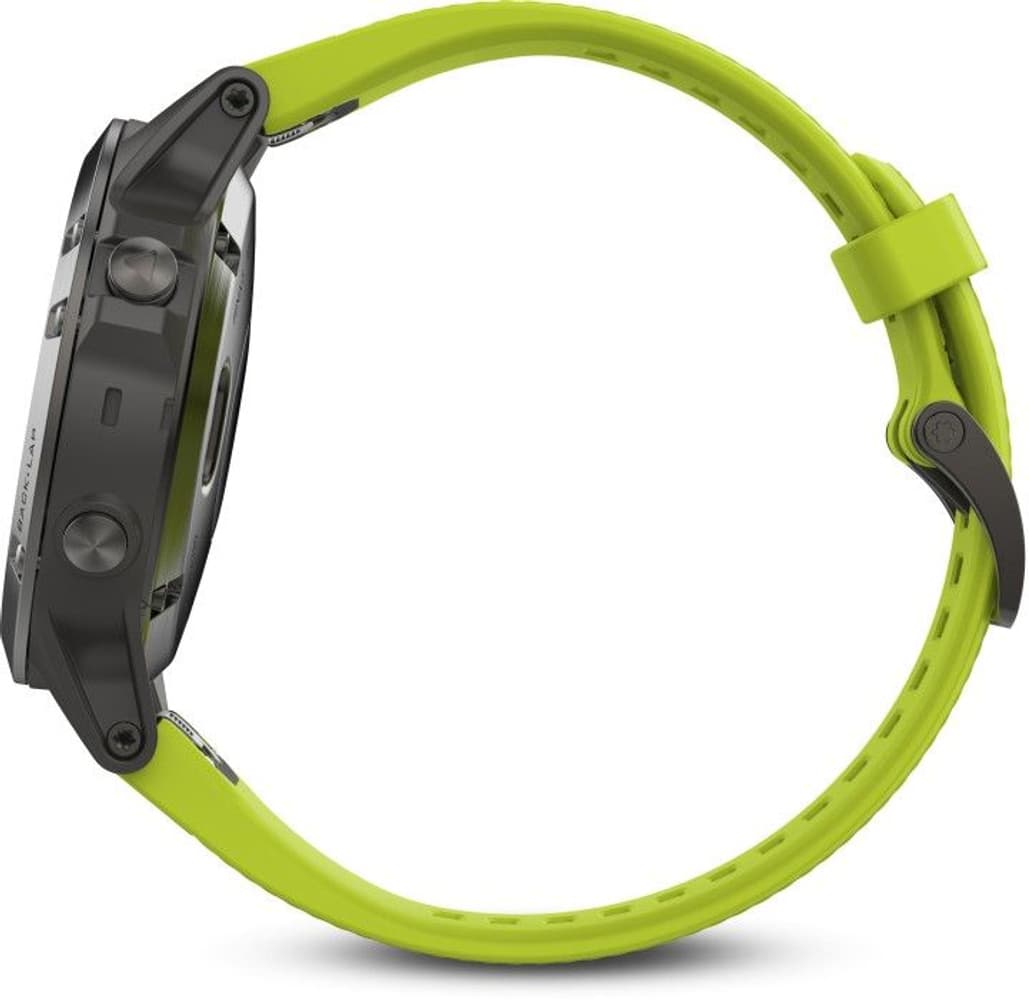 Fenix 5 Skiffergrå med gult armband, view: 4