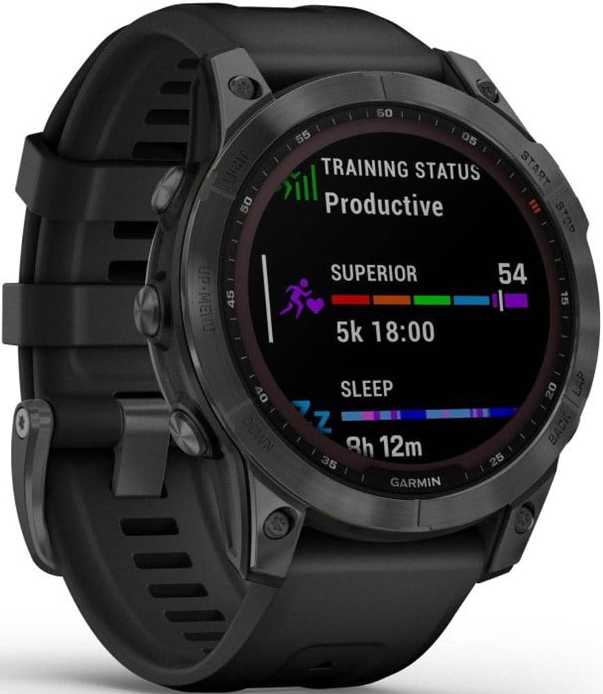 Fenix 7 Solar Slate Grey with Black Band, view: 2