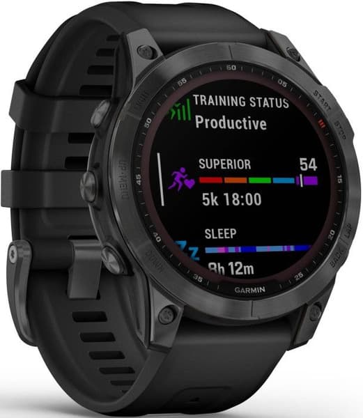 Fenix 7 Solar Slate Grey with Black Band, view: 2