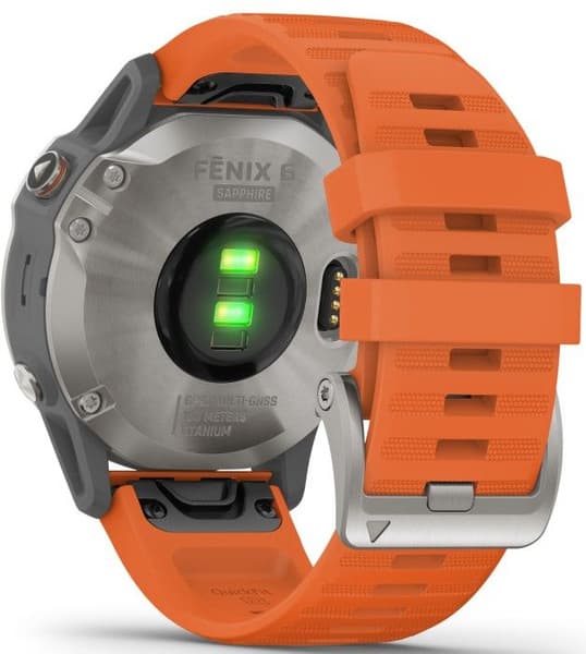 Fenix 6 Sapphire Titan with Orange Band, view: 5