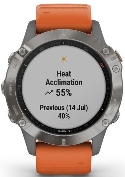 Fenix 6 Sapphire Titan with Orange Band, view: 3