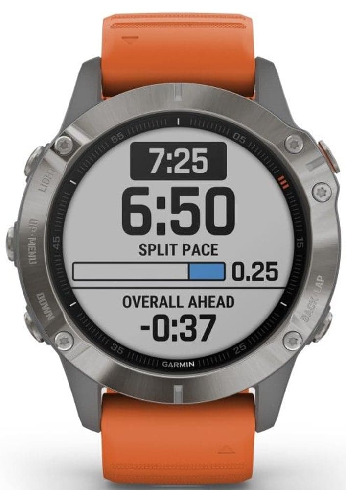 Fenix 6 Sapphire Titan with Orange Band, view: 1