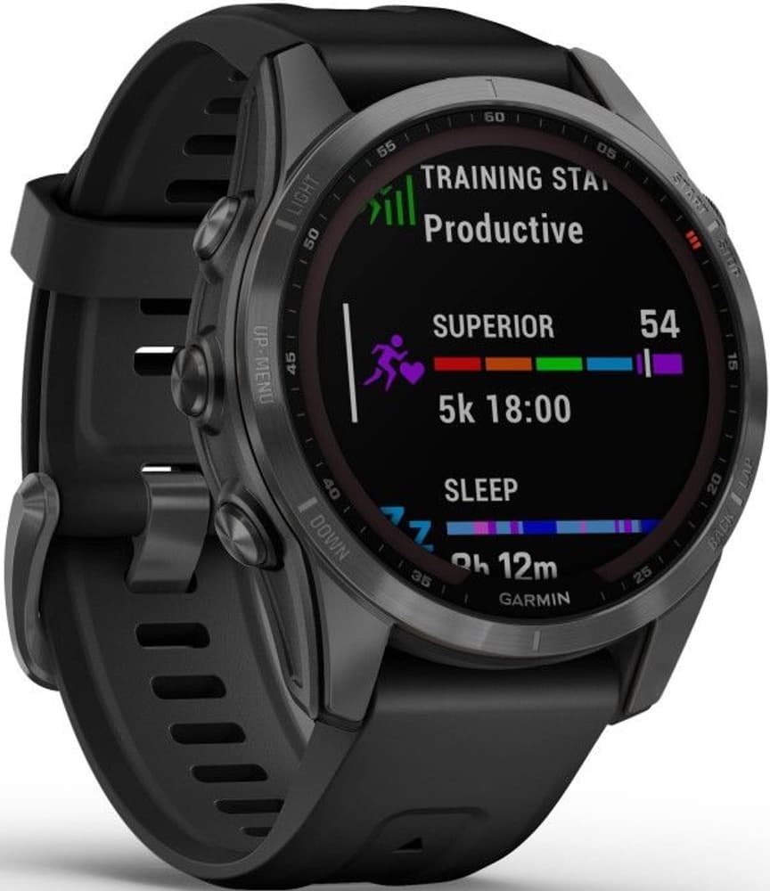 Fenix 7S Solar Slate Gray with Black Band, view: 2