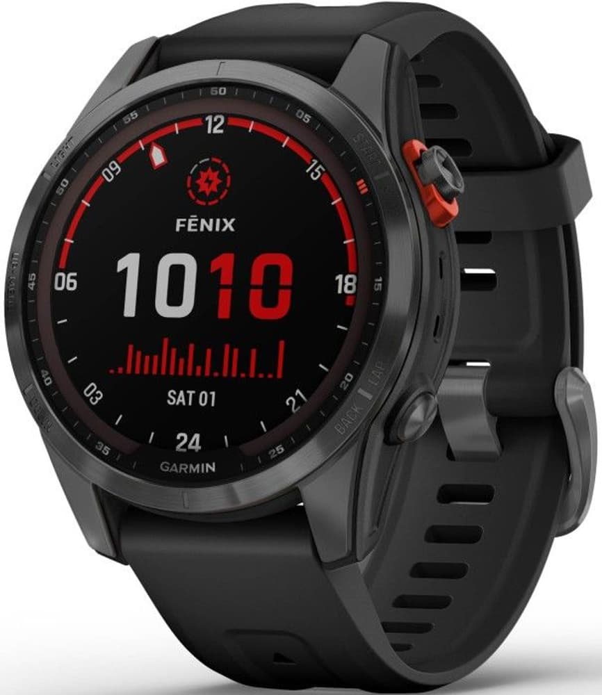 Fenix 7S Solar Slate Gray with Black Band, view: 1
