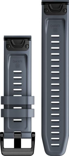 QuickFit 22 mm Granite Blue Silicone Band, view: 1