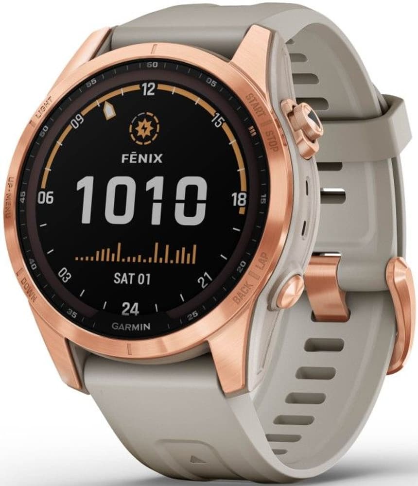 Fenix 7S Solar Rose Gold with Lt Sand Band, view: 1