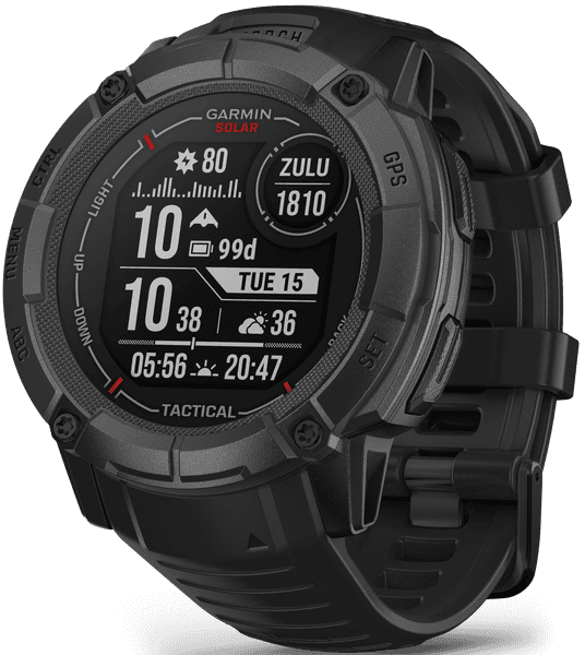 Instinct 2X Solar Tactical Edition Black, view: 0