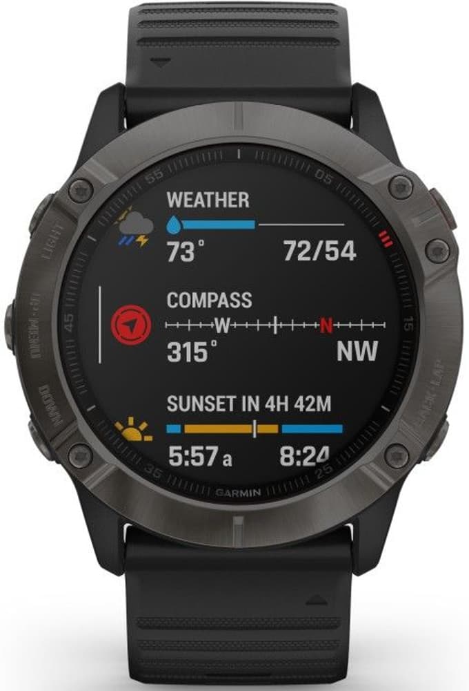 Fenix 6X Sapphire Graphite with Black Band, view: 4