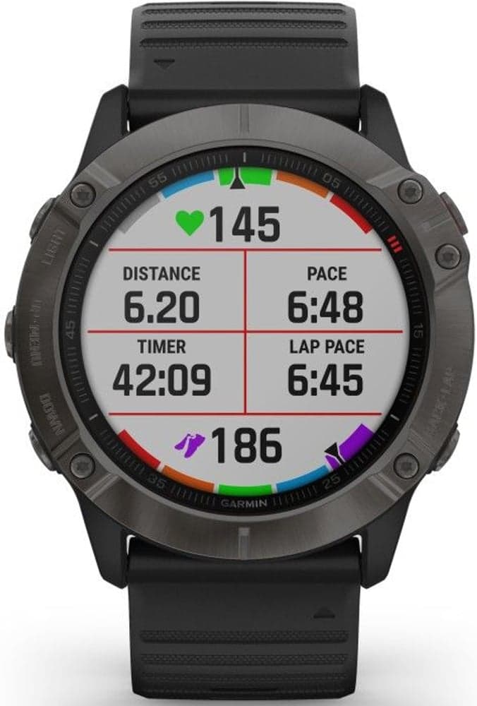 Fenix 6X Sapphire Graphite with Black Band, view: 2