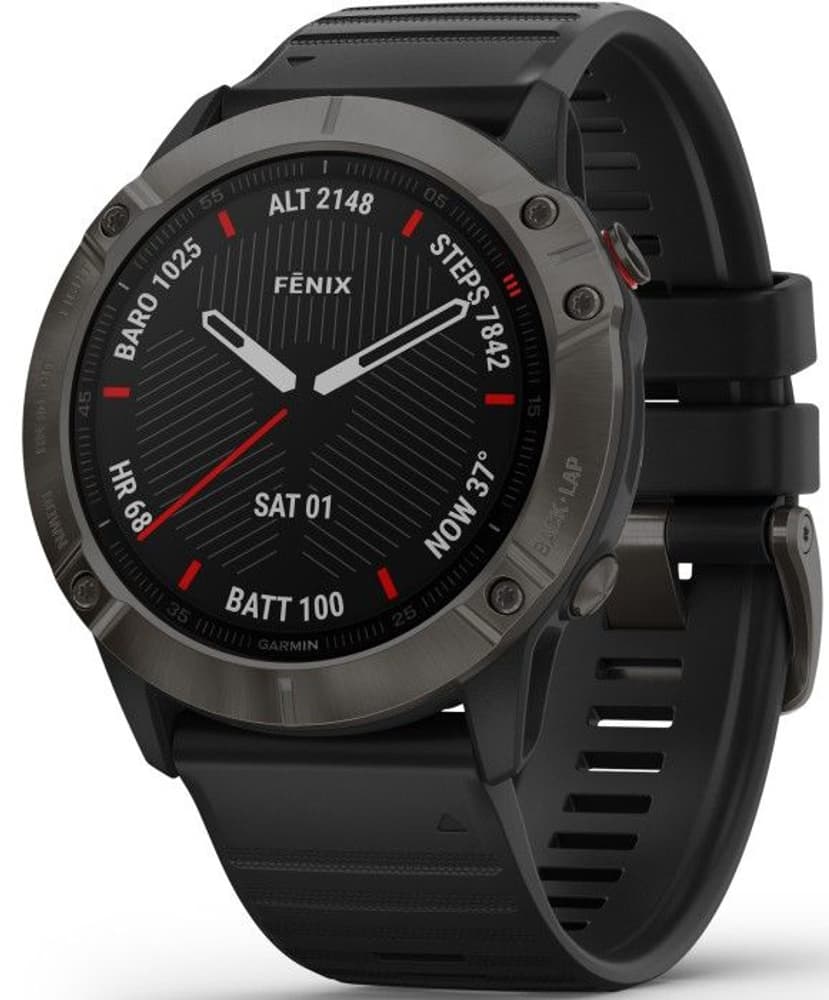 Fenix 6X Sapphire Graphite with Black Band, view: 0