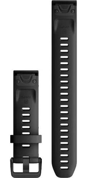 QuickFit 20 mm Armband Black Silicone Large, view: 1