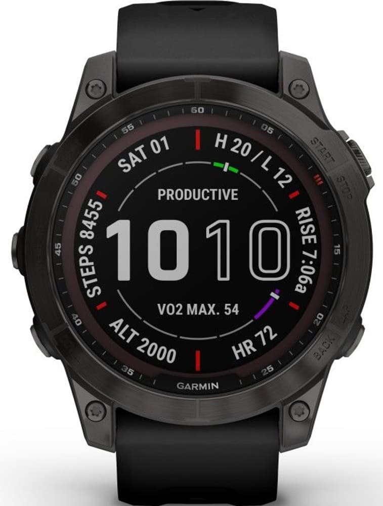 Fenix 7 Sapphire Solar Carbon Gray Titanium, view: 0