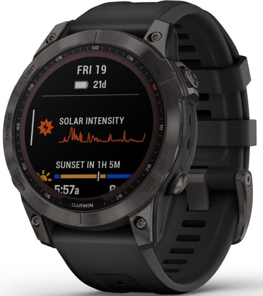Fenix 7 Sapphire Solar Carbon Gray Titanium, view: 3