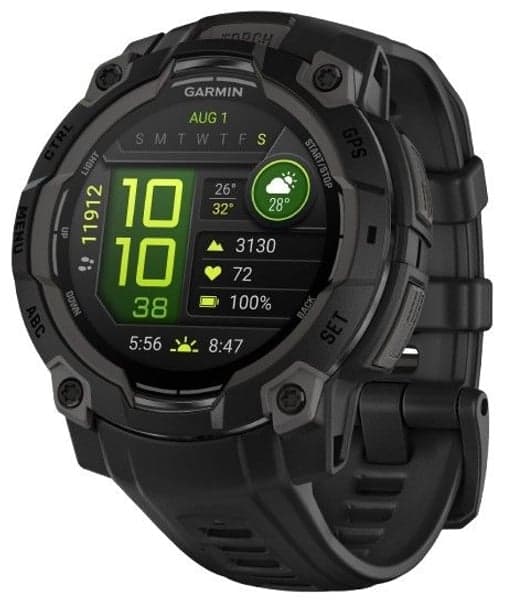 Instinct 3 45 mm AMOLED Svart med Svart Armband, view: 0