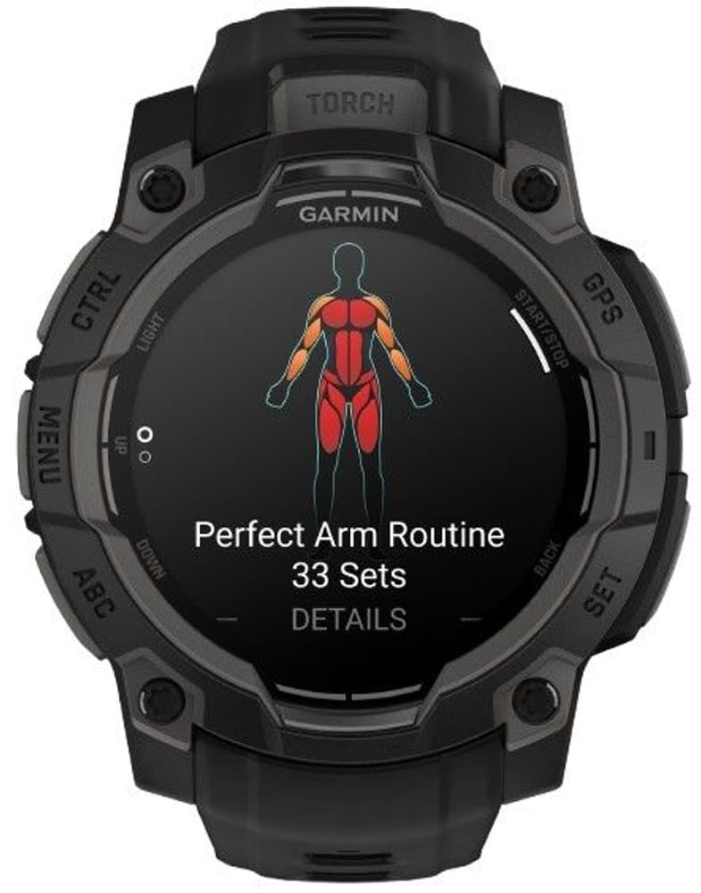 Instinct 3 45 mm AMOLED Svart med Svart Armband, view: 3