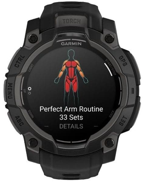 Instinct 3 45 mm AMOLED Svart med Svart Armband, view: 3