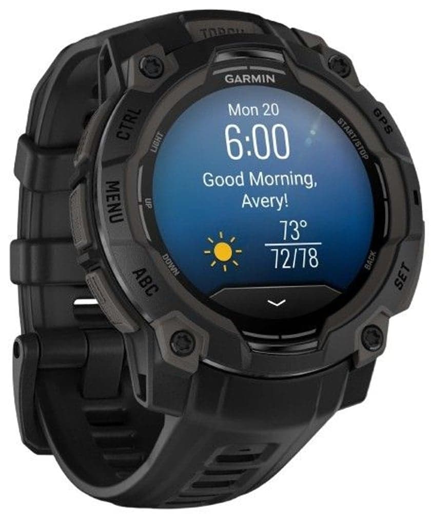 Instinct 3 45 mm AMOLED Svart med Svart Armband, view: 6