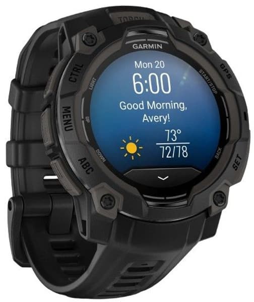 Instinct 3 45 mm AMOLED Svart med Svart Armband, view: 6