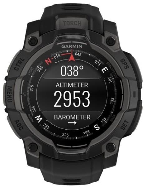 Instinct 3 45 mm AMOLED Svart med Svart Armband, view: 2