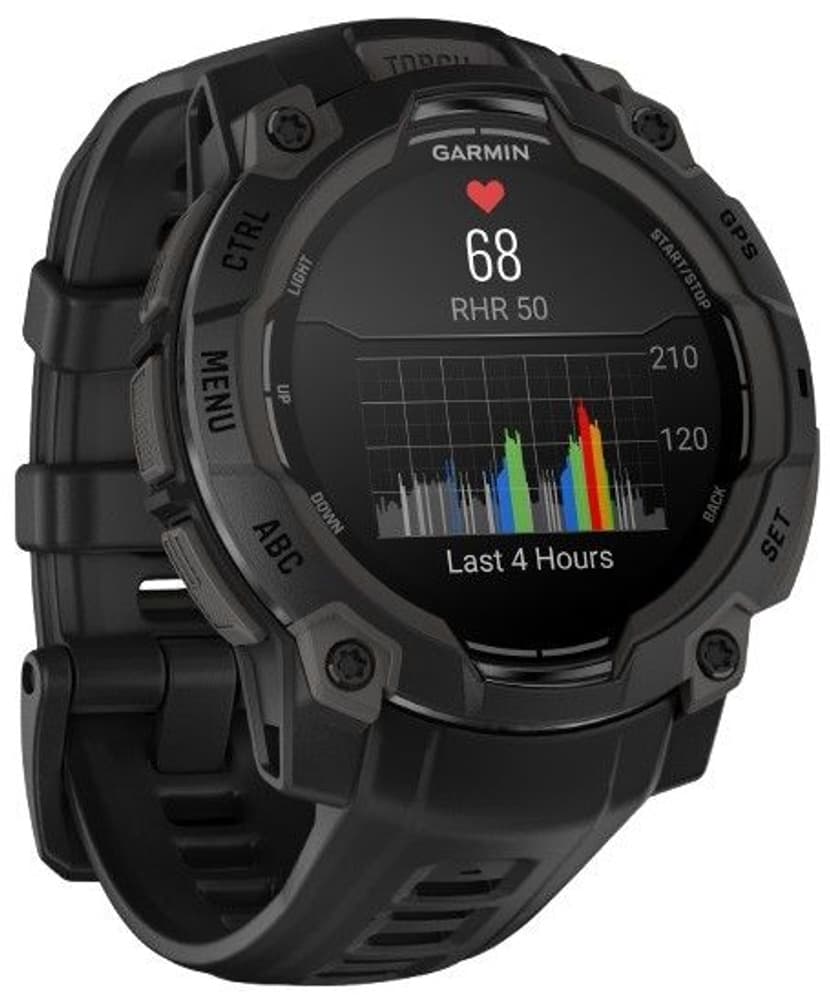 Instinct 3 45 mm AMOLED Svart med Svart Armband, view: 4