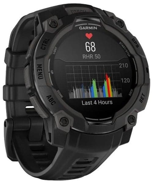 Instinct 3 45 mm AMOLED Svart med Svart Armband, view: 4
