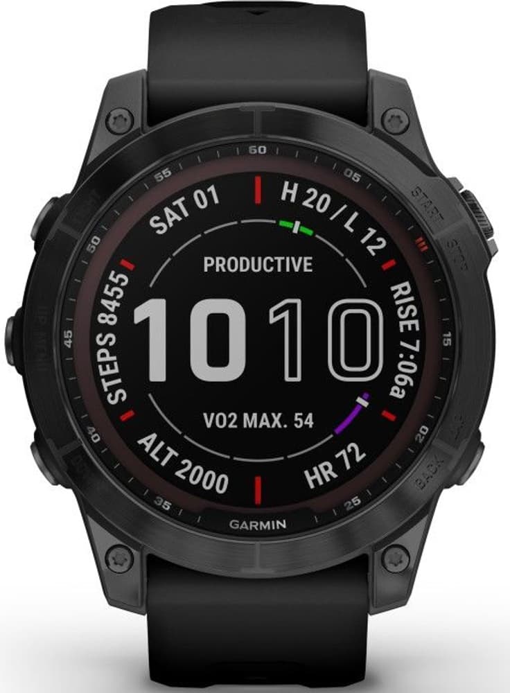 Fenix 7X Sapphire Solar Carbon Gray Titanium, view: 0