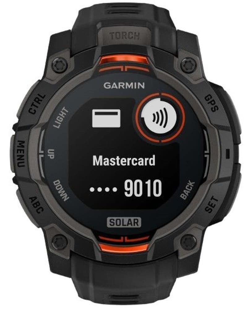 Instinct 3 45 mm Solar Svart med Svart Armband, view: 1