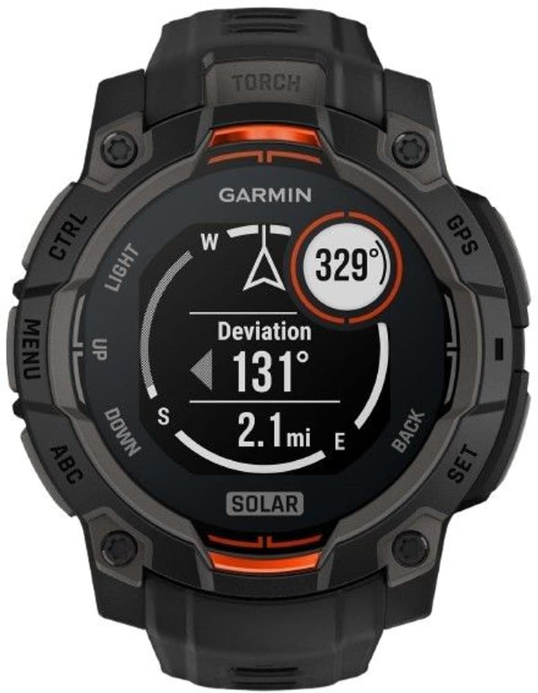 Instinct 3 45 mm Solar Svart med Svart Armband, view: 3