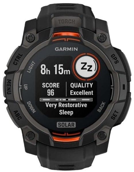 Instinct 3 45 mm Solar Svart med Svart Armband, view: 2