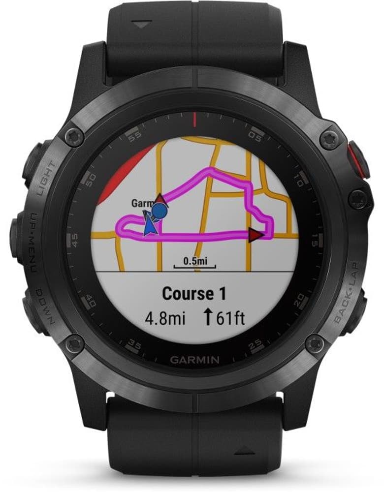 Fenix 5x Plus Kolgrå Titan med Titanarmband, view: 0