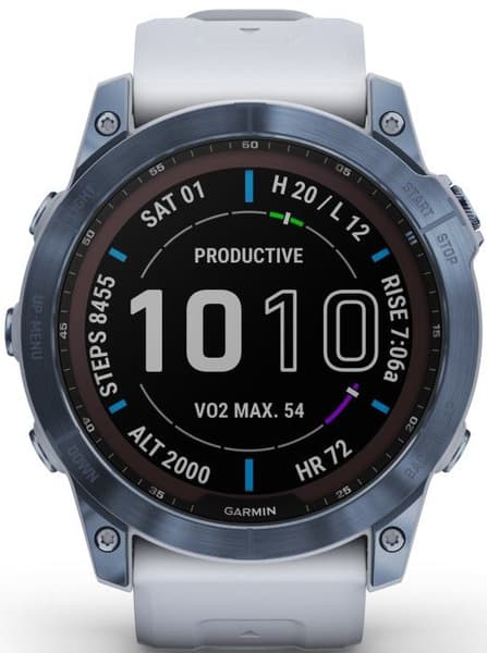 Fenix 7X Sapphire Solar Mineral Blue Titanium, view: 0