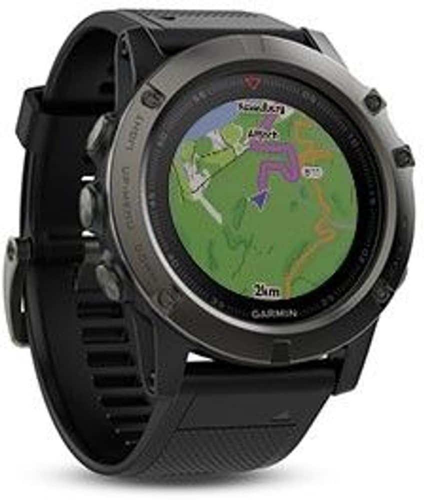 Fenix 5X Sapphire Skiffergrå med svart armband, view: 2