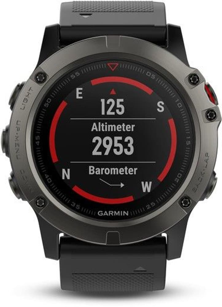 Fenix 5X Sapphire Skiffergrå med svart armband, view: 1