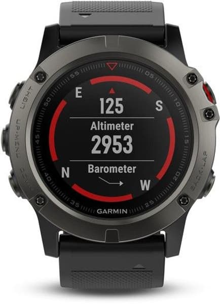 Fenix 5X Sapphire Skiffergrå med svart armband, view: 1