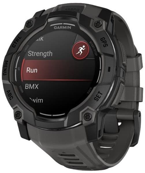 Instinct 3 50 mm AMOLED Svart med Kolfärgat Armband, view: 5