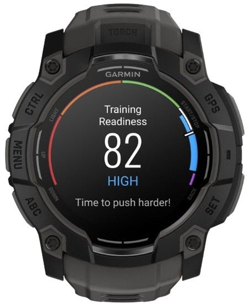 Instinct 3 50 mm AMOLED Svart med Kolfärgat Armband, view: 2