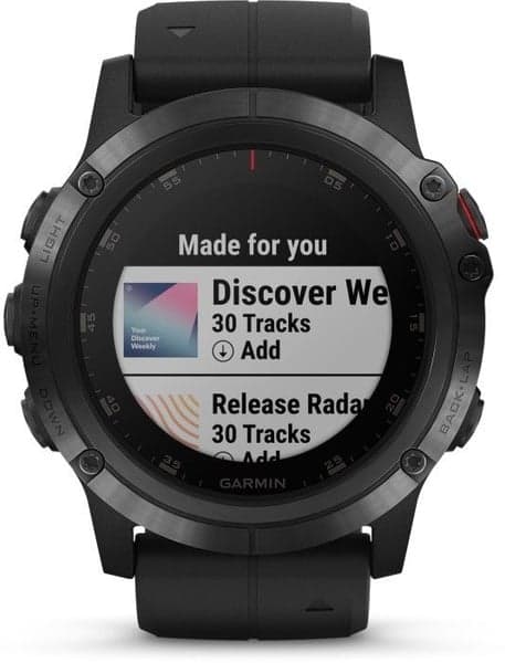 Fenix 5X Plus Sapphire Svart (saknar skyddsplast), view: 4