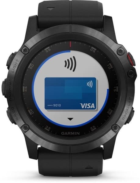 Fenix 5X Plus Sapphire Svart (saknar skyddsplast), view: 6