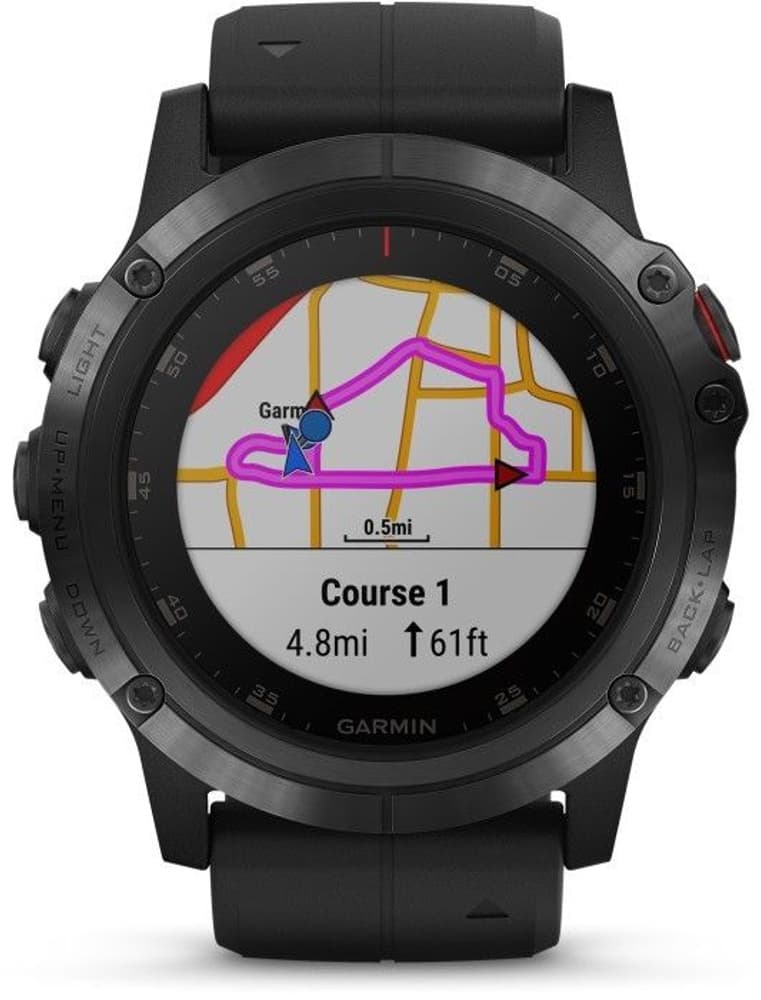 Fenix 5X Plus Sapphire Svart (saknar skyddsplast), view: 8