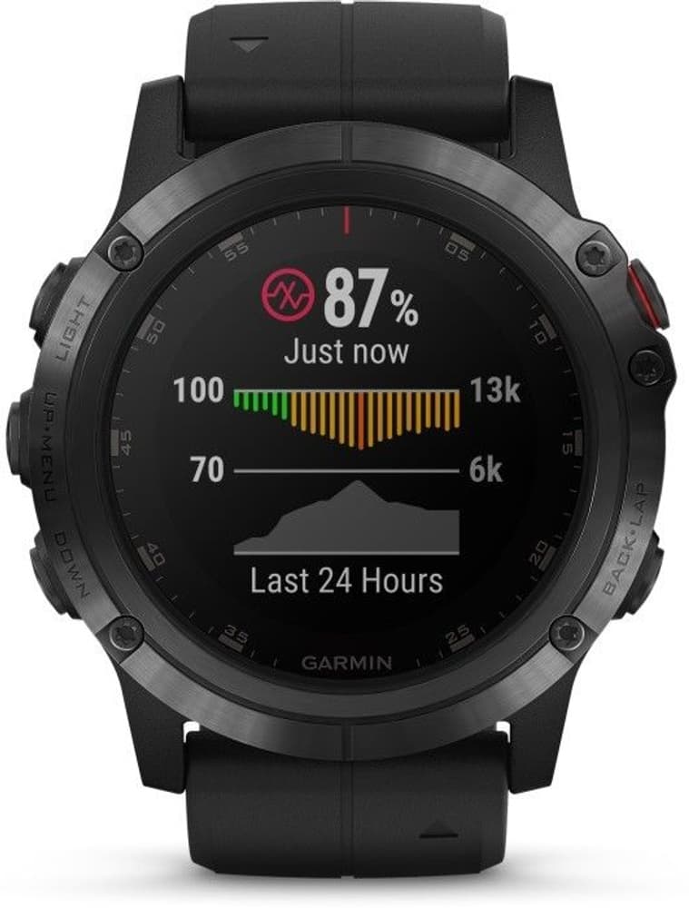 Fenix 5X Plus Sapphire Svart (saknar skyddsplast), view: 7