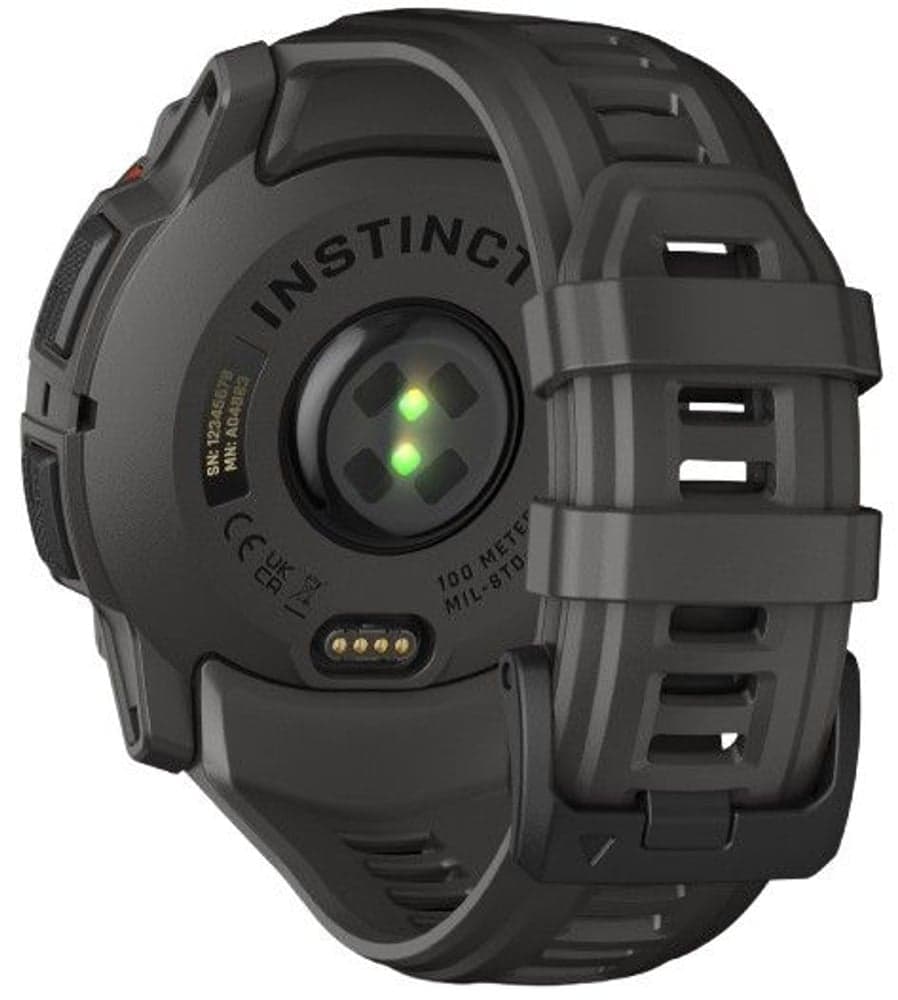 Instinct 3 50 mm Solar Svart med Kolfärgat Armband, view: 8