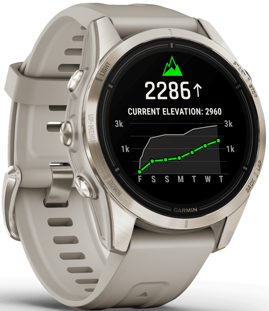 EPIX PRO (G2) 42mm Sapphire Soft Gold with Light Sand Band, view: 4