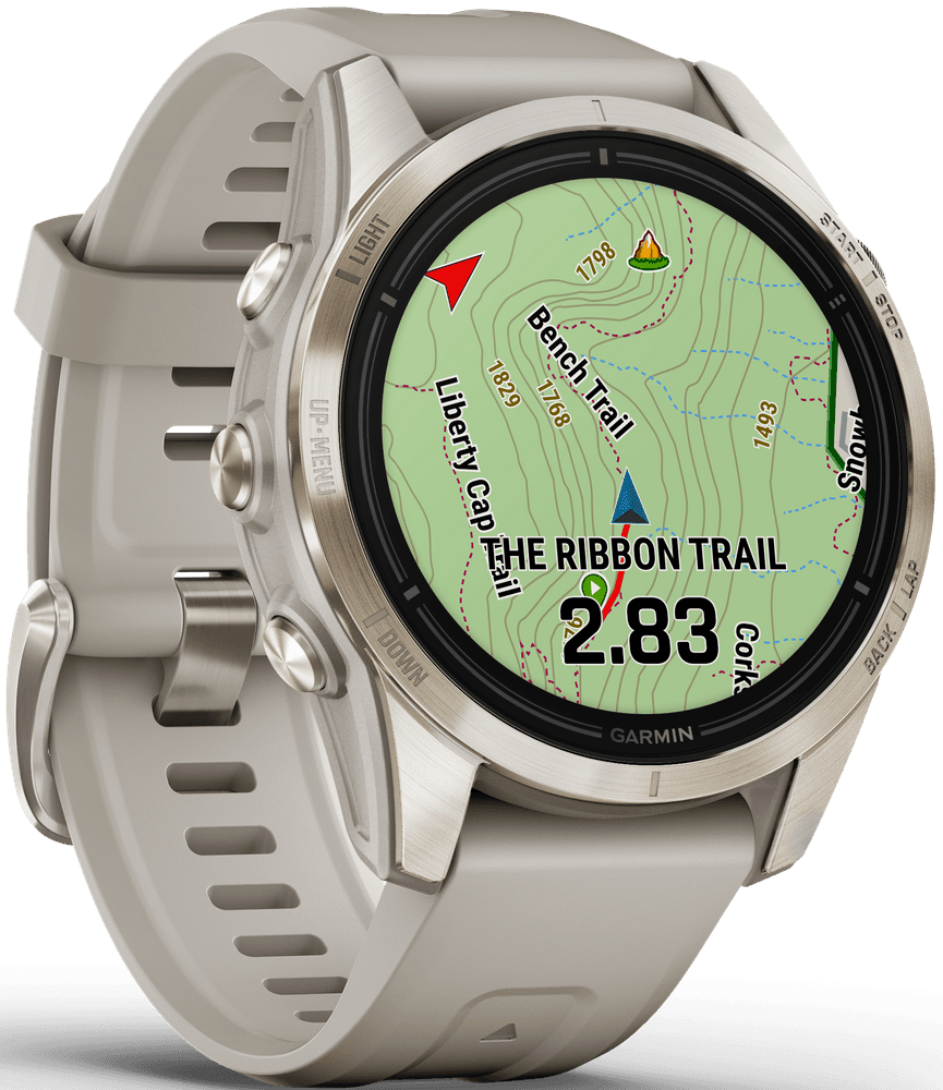 EPIX PRO (G2) 42mm Sapphire Soft Gold with Light Sand Band, view: 3