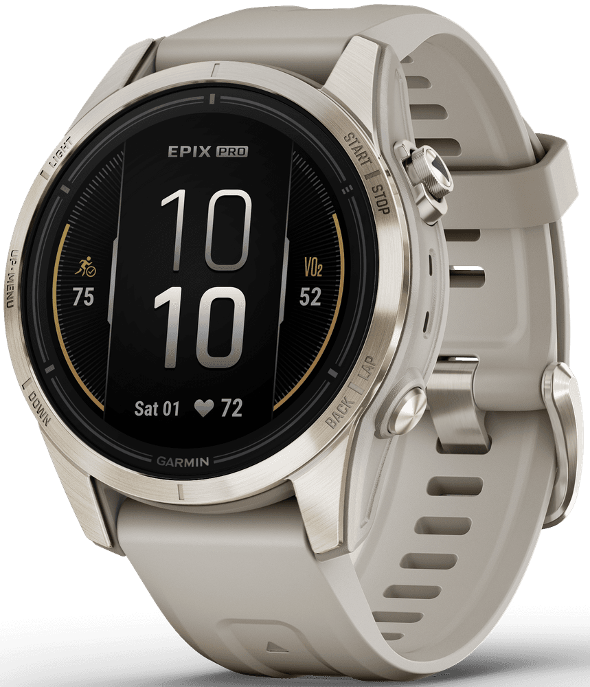 EPIX PRO (G2) 42mm Sapphire Soft Gold with Light Sand Band, view: 0