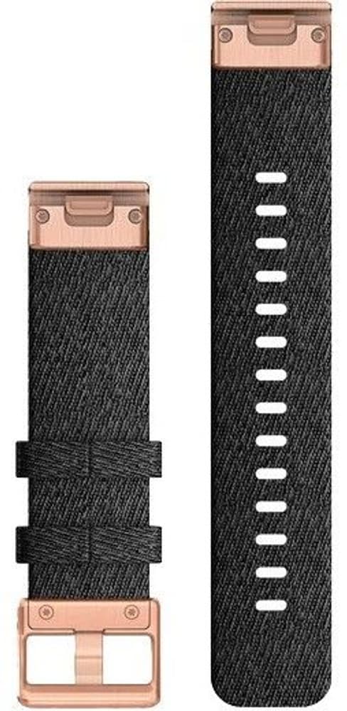 QuickFit 20 mm Armband Hthr Black Nylon with Rose Gold, view: 1